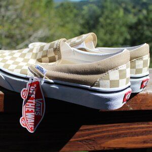 Vans Classic Slip-On Checkerboard Shoe (Women's)